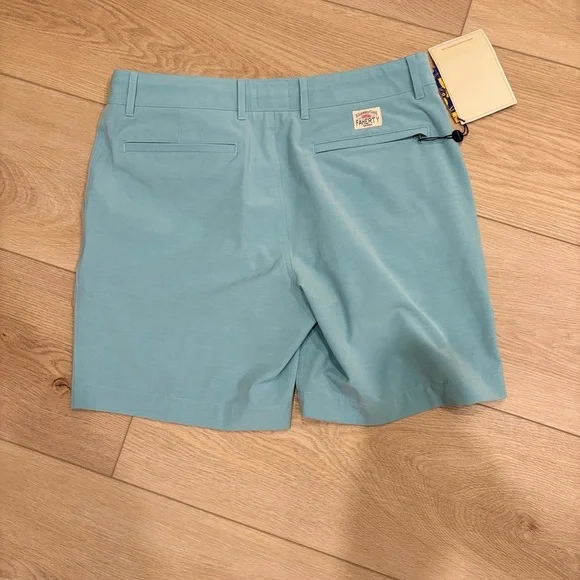 Faherty All Day NWT Shorts - Teal 7” inseam - Picture 2 of 2